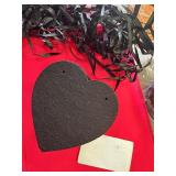 40 Felt skulls and hearts to make a banner