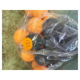 20 + orange and black ping pong balls