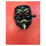 2 plastic guy fawkes masks