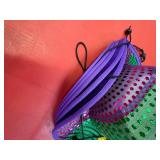 5 Mardi Gras cowboy felt  hats