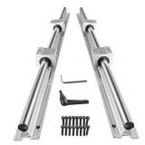 Linear Rail 2 Set SBR25 1000mm 2Pcs Fully Supported Linear Rail Guide and 4Pcs SBR20UU Bearin Block Linear Slide Guide DIY CNC Parts