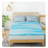 Mattress Topper Full, 2 Inch Soft Memory Foam Cooling Gel Mattress Topper to Relieve Back Pain