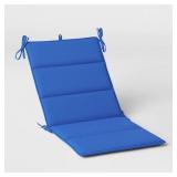 20"x 43" Solid Outdoor Chair Cushion Cobalt Blue - Room Essentials (Set of 3) - Retail: $90