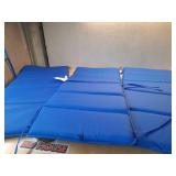 20"x 43" Solid Outdoor Chair Cushion Cobalt Blue - Room Essentials (Set of 3) - Retail: $90