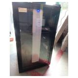 17.7 in.W Single Zone 130-Cans Freestanding/Built-in Beverage Refrigerator Cooler in Black, Reversible Door - Retail: $200