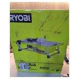 Open Box Ryobi WS722 7 Inch 4.8 Amp Portable Tabletop Wet Tile Saw with Miter Guide and Induction Motor - Retail: $149