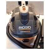 4 Gal. 5.0 Peak HP Portable Shop Vacuum Wet Dry Vac with Fine Dust Filter, Locking Hose and Attachments WD4070   - Retail: $80