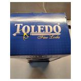 Toledo Fine Locks Double Cylinder Polish Brass Handle Set V1601COCAUS3 - Retail: $77