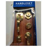 Toledo Fine Locks Double Cylinder Polish Brass Handle Set V1601COCAUS3 - Retail: $77