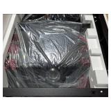 Oakford 1150 Pro 3-Burner Propane Gas and Offset Charcoal Smoker Combo Grill in Black - Retail: $799