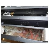 Oakford 1150 Pro 3-Burner Propane Gas and Offset Charcoal Smoker Combo Grill in Black - Retail: $799