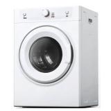3.5 cu. ft. vented Front Load Stackable Electric Compact Dryer in White with Multiple Drying Modes, Exhaust Hose - Retail: $320
