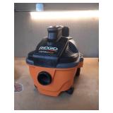 4 Gal. 5.0 Peak HP Portable Shop Vacuum Wet Dry Vac with Fine Dust Filter, Locking Hose and Attachments WD4070 - Retail: $100
