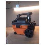 4 Gal. 5.0 Peak HP Portable Shop Vacuum Wet Dry Vac with Fine Dust Filter, Locking Hose and Attachments WD4070 - Retail: $100