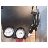3 Gal. 120 PSI Portable Electric Oil-Free Light Duty Pancake Air Compressor with Fold Down Handle and 1-Quick Coupler - Retail: $68