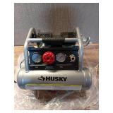 2 Gal. 135 PSI Portable Electric Oil-Free Quiet Jobsite Air Compressor with Dual Pressure Gauges and 1-Quick Coupler - Retail: $179
