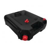 Performance Tool W4078 24-Quart Oil Drain Container, Deep Drain Well, Integrated Handle, Sealing Rubber Gaskets, Black - Retail: $54
