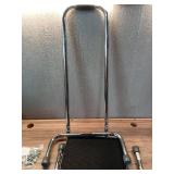 Vaunn Medical Foot Step Stool with Handle and Anti Skid Rubber Platform  Lightweight and Sturdy Stool for Children  Adults and Seniors  Chrome