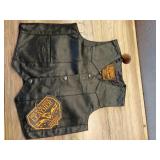 Milwaukee Leather SH2011 Kids Black Classic Three Snap Leather Vest 3X-Large
