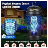 FVOAI Bug Zapper Outdoor, Mosquito Zapper, Fly Zapper, Fly Traps, Mosquito Trap for Outdoor, 3 Prong Plug, ABS Plastic Outer