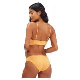 BOTTOM ONLY Billabong womens Classic Lowrider Bikini Bottom, Marigold, X-Small US