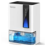 TOPZEE Dehumidifier for Home, Small Quiet Dehumidifiers for Bedroom, Bathroom, Basement, Up to 1000 Sq. Ft, Auto Shut-Off & Defrost, 7 Colors LED Light