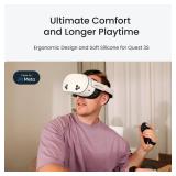 KIWI design F4 Silicone Facial Cover Compatible with Meta Quest 3S (Made for Meta), NOT Compatible with Quest 3