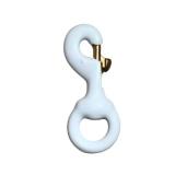 Gettysburg Flag Works 3\" Rubber Coated Brass Swivel Snaps Clips for attaching Flags to flagpoles on Rope Halyard, Coated to Reduce Noise (Qty 1)