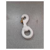 Gettysburg Flag Works 3\" Rubber Coated Brass Swivel Snaps Clips for attaching Flags to flagpoles on Rope Halyard, Coated to Reduce Noise (Qty 1)