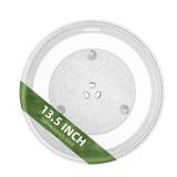 Gemroom 13.5\" 340mm Microwave Turntable Plate Compatible with Panasonic F06015Q00AP F06014T00AP, 13 1/2 inch Replacement Microwave Glass Plate for GE WB49X10114