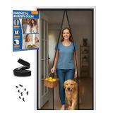 CANLENE High-Density Magnetic Screen Door Mesh for Home and Patio, Tear Resistant Backdoor Screen Net with Magnetic Closure