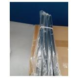 TVWOO 2 Pack Wrap Around Curtain Rods, 28 to 48 Inch, 5/8 Inch Adjustable Blackout Curtain Rod Set, Room Darkening Window Rod, Metal Thicken Hidden Curved Drapery Rod, Matte Black