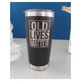 VIWIS 30th, 40th, 50th and 60th Birthday Gifts for Men, Dad from Son, Daughter, Wife - Gag Gifts For Men, Grandpa - Cool Old Man Gift, Old Lives Matter Tumbler 20oz - Funny Christmas Gifts