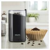 KRUPS Precision Electric Coffee Grinders, 3 oz Capacity, 200W Motor, Stainless Steel Blades for Uniform Grinding of Beans, Herb and Nuts, Coffee and Spice Grinder Electric, (Black)