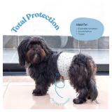 Comfortable Male Dog Diapers - 50-Pack Super Absorbent Disposable Male Dog Wraps- FlashDry Gel Technology, Wetness Indicator Doggie Diapers- Leakproof Belly Wraps for Incontinence, Excitable Urination