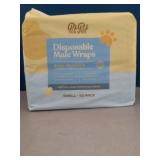 Comfortable Male Dog Diapers - 50-Pack Super Absorbent Disposable Male Dog Wraps- FlashDry Gel Technology, Wetness Indicator Doggie Diapers- Leakproof Belly Wraps for Incontinence, Excitable Urination