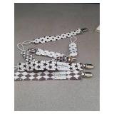 Babygoal Pacifier Clips for Boys, 5 Pack Pacifier Holder Clips for Baby Boys and Girls Fits for Most Pacifier Styles and Baby Gift 6PBM05-HZ