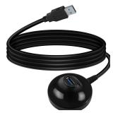 HATMINI 4.9FT USB 3.0 Extension Cable with Pedestal,5Gbps USB 3.0 Type-A Male to Female Extension Stand for USB WiFi Adapter,USB Flash Drive,Card Reader,Keyboard,Mouse Etc