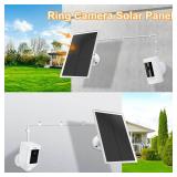 Solar Panel Charger for Ring Camera, Compatible with Ri ng Stick Up Cam Battery, Ring Spotlight Cam Battery, Not for Spotlight Plus/Pro, Waterproof, 6W Fast Charging
