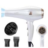 CONFU Hair Dryer, Professional Ionic Salon Blow Dryer with Diffuser for Women and Men, 5X Fast Drying, Powerful and Quiet Hair Blow Dryer for Fast & Easy Styling (1875 Watts)