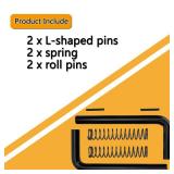 Xiaoyudou 819T Trailer Gate Spring Latch Repair Kit Fit for Carry-On Utility Trailers - 2 Pack