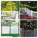 6 Pack String Light Poles,5Ft Metal Poles for Outdoor String Lights,Outdoor Light Poles with Post,Poles/Stand for Outside,Patio,Deck,Backyard,Garden Wedding,Party