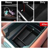 Jaronx Compatible with BMW X5 G05/ X6 G06/ X7 G07 Center Console Organizer, Console Organizer Tray Storage Compatible with BMW X5 G05/ X7 G07 2019-2026, X6 G06 2020-2026