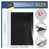 Amylove Blank White Surface Magnet Sheets 16 Inch x 5 Feet, 40 Mil Magnetic Roll Printable Flexible Vinyl Blank Magnetic Sign Sheet Safe for Vehicles DIY Craft Project