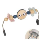 VIKOS Products Toy Bar for Baby Bouncer Stroller Arch Googly Eyes Toy for Babies Car Seat, Babies Bouncer Accessory, Easy to Install & Baby-Safe Plastic - No Music & Short Handle