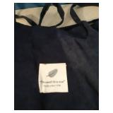 Corduroy Tote Bag Cute Tote Bags for Women Shoulder Bag with Inner Pocket for Work Beach Travel and Shopping Grocery (Dark Blue)