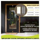 Magnetic Screen Door -Fit for Door Size:32x78 Inch,Screen Door Size 34\"x80\"ï¼Hands Free Mesh Partition,Heavy Duty Curtain Keeps Bugs Out, Frame Hook & Loop, Pet and Kid Friendly