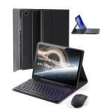 TUNKARMOR Case Keyboard for Samsung Galaxy Tab A9 Plus / A9+ 11inch 2023 - Mouse and Detachable Magnetic Keyboard, Slim Case with S Pen Holder, Auto Sleep/Wake (Black)