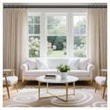 VOIIY Curtain Rods for Windows 48 to 84 Inch(4-7 Feet),Black 1