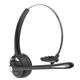 Bluetooth Headset with Microphone,V5.1,Noise Canceling Wireless On Ear Headphones, Bluetooth Headphones with Mic, Phone Headset Mute Button for Laptop, Skype, Call Centers, Office, Trucker